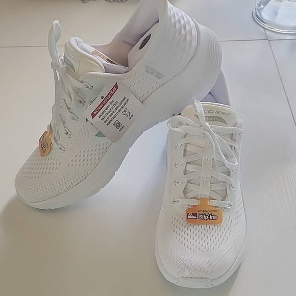 Skechers Shoes - SkechersBrand NEW White Athletic Slip-Ons